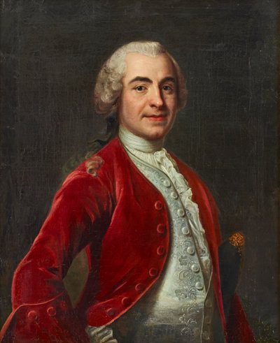 Portrait of Chamberlain Carl Gustaf Vattrang by Johan Henrik Scheffel